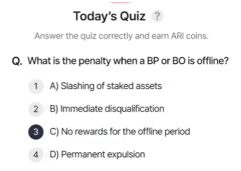 ARI Wallet Daily Quiz Answer 15 May 2025 (AriChain)